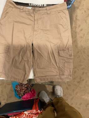 Company 81 Men's Khaki Tan Cotton Cargo Shorts